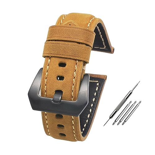 Accessoires de montre Panerai avec bracelet en cuir de vachette homme 20mm 22mm