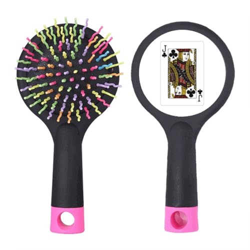 Brosse à cheveux démêlante Club J à coussin d'air imprimé cartes à jouer