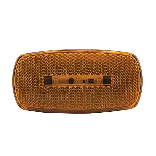 RV Designer L919 Replacement Lens for Amber LED and Incandescent Oblong Marker Light, DOT‑Compliant