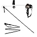 Aventik Fold-able Wading Staff Water Depth Safety Warning Sign Coated Stainless Steel Core T7075 Aluminum Body Corrosion Resistance(WS091)