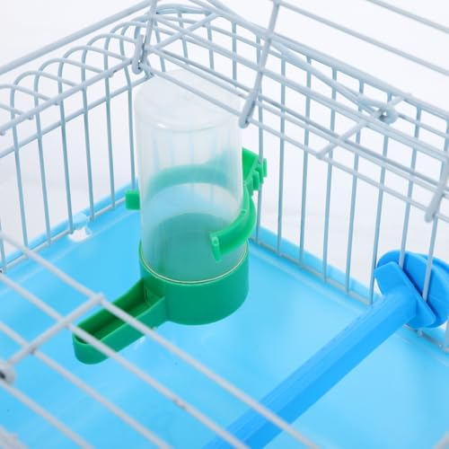 Image of BESPORTBLE Portable Bird Carrier Travel Cage with Perch Food Box and Waterer Spacious Bird Cage for Parrots Lovebirds and Small Birds Easy to Carry for Travel