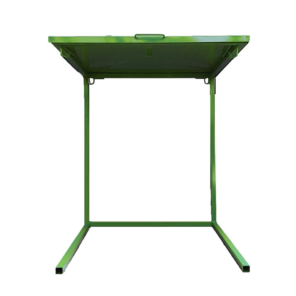Struttura porta big bag con tettoia in acciaio al carbonio, capacità 1000 Lt, serie standard, colore verde