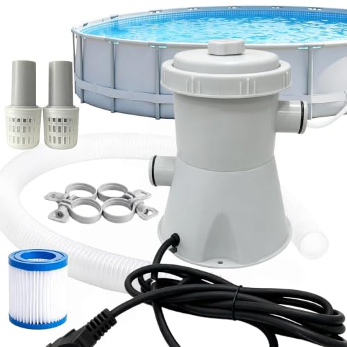 Pompe de filtration de piscine – Circulation hors sol | Kit complet avec tu