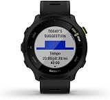 Garmin Forerunner 55, 42mm GPS running smartwatch, easy to use, lightweight, training guidance, safety & tracking features, up to 14 days battery life, Black - 2