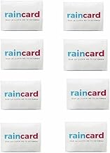 HASHFLOW Unisex Disposable Rain Card for Emergency Use | Waterproof Rain with Smallest Pocket Size| Easy to Carry & Use and Reusable | 2 to 3 time wear Thin Plastic-Pack of 8.
