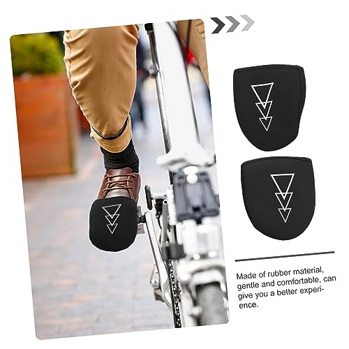 Par de fundas para calzado de ciclismo al aire libre para hombre, cubrebotas semicubiertas resistentes al viento con triángulos reflectantes para mayor visibilidad miniatura 7