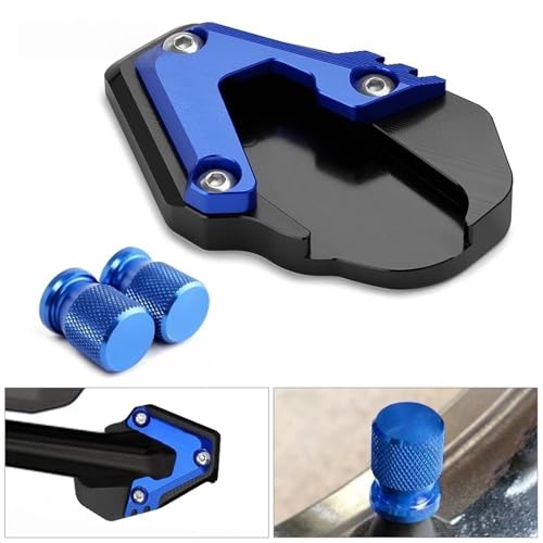 Plaque d'extension de support latéral BMW R1300RT béquille stable noire - 3