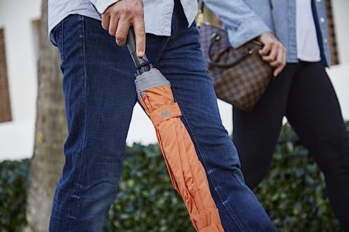 Weatherman Umbrella - Stick Umbrella - Windproof Umbrella Resists Up To 55 Mph Winds (Ochre) #TOP6