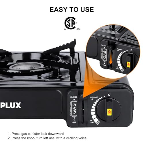 image for CAMPLUX ENJOY OUTDOOR LIFE Camplux Dual Fuel Propane & Butane Stove wi