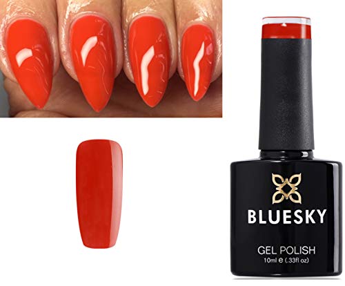 Bluesky GEL NAIL POLISH ORANGE BURNT ORANGE, SPRING SUMMER COLOR CANDYLAND CS40 Nail UV LED Soak Off 10ml