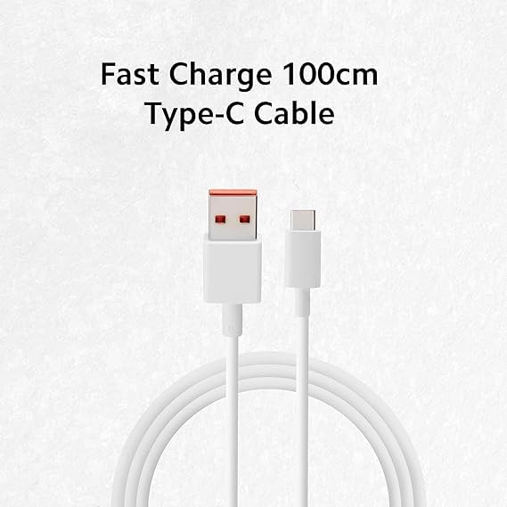 Image of 120W Super-Turbo Hyper Charging Combo For Xiaomi Redmi Note 9 /9 Power /9 Prime /Note 10 /Poco M2 Pro /Note 7 Pro /Note 9 Pro /Note 8 /Note 7 /Mi A1 /Mi A2 /Mi A3,Usb Type C,White(Fix16)