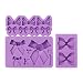 Beasea 3pcs Bow Bowknot Silicone Mold Candy Sugar Craft Fondant DIY Gumpaste Cake Decoration Cupcake Decorating Toppers Clay Purple