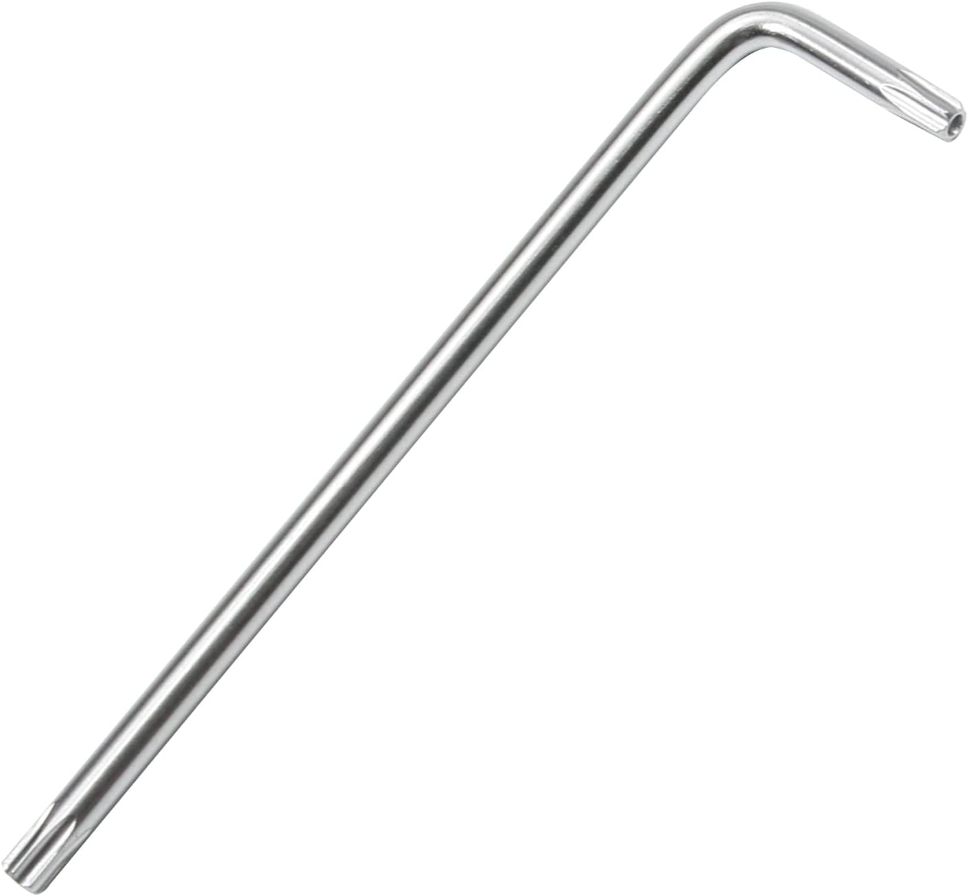 Utoolmart T27 Long Tamper Proof Torx Star Key Bit Wrench L-Shape Nickel Plating 1Pcs
