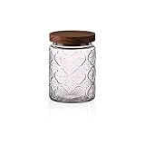 Snminetal Vintage Glass Kitchen Storage Sealed Jar, Kitchen Glass Food Storage Containers, With Airt