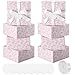 Faccito Pink 8 Pack Floral bridesmaid proposal Gift Boxes 8 x 8 x 4 Inch Flower Paper Boxes with Ribbon Label Card for Wedding Bridesmaid Gift Bridal Baby Shower Birthday Party Favor (Chinoiserie)