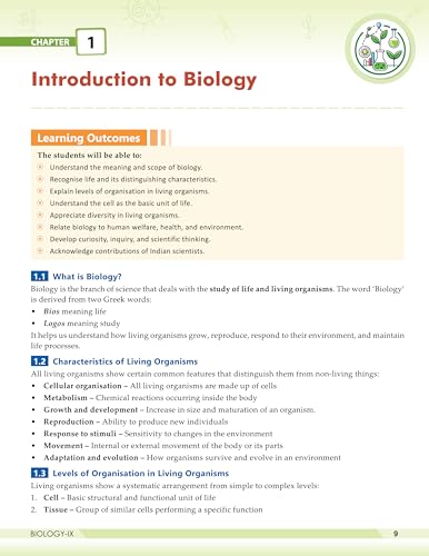 Image of Full Marks Discover Biology Textbook for Class 9 | Based on New NCERT Syllabus | Aligned with NEP 2020 & NCF-SE 2023 | For 2027 Examination