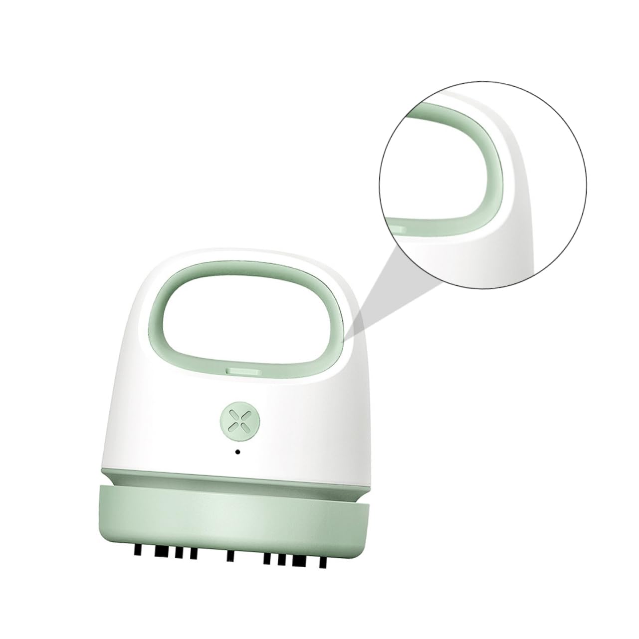 Aspirapolvere Portatile da Tavolo Mini Aspiratore senza Fili Design Ergonomico per Pulire Polvere e Peli in Abs su Scrivania o Auto