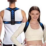 Lukvcoe Correcteur de Posture Dorsal Réglable pour Femme et Homme, Soutien Dorsal Supérieu...