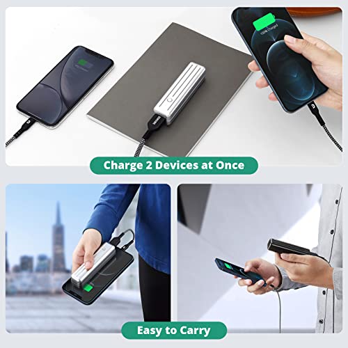 Zendure Power Bank 5000Mah Portable Charger 20W Pd Quick Charge 2 Device Simultaneously Ultra Compact External Battery Pack For Iphone Tablets Game Consoles Readers Samsung-5K Mini #TOP5