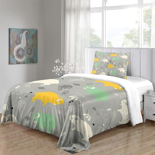 Housse de couette bovins alpins en microfibre douce imprimé HD