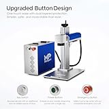 Monport 30W Fiber Laser Engraver, LightBurn Compatible Laser Engraver Cutter with 150x150mm Working Area, 0.01 Precision, Red Dot Guidance, Fiber Laser Engraver for Metal Gold Wood Jewelry and More - Image 6