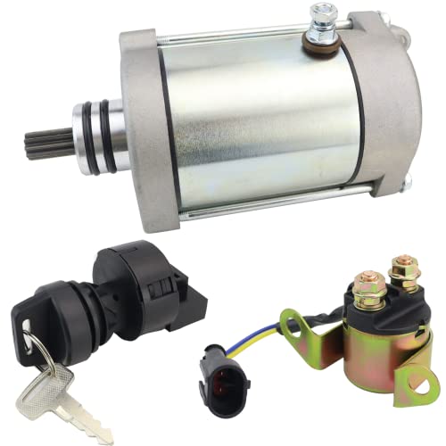 Stabsoli Starter & Relay & Switch For Polaris Atv Sportsman 800 Efi Intl 07-09, Utv Rzr 800 Intl 09-14 Ranger 800 Efi Mid-Size 13-14, 4010417 4011584 4012032 4013268 #TOP4