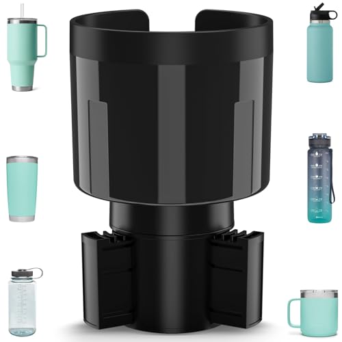 TYKOR Auto-Getränkehalter-Expander-Adapter mit Verstellbarer Basis, Becherhalter-Auto kompatibel mit Stanley 0,4-1,2 L, andere große Flaschen in 0,5-1,4 L (7,0-10,5 cm)
