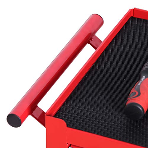 Tankstorm Tool Chest Heavy Duty Cart Steel Rolling Tool Box With Lockable Doors (Tz12 Red) #TOP5