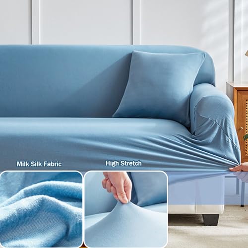 Housse de canapé extensible pour masquer l'usure des accoudoirs