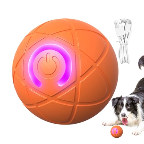 Pallina Cane Che Si Muove Da Sola - Ricaricabile Palla Per Cani Elettrica, Giocattolo Interattivo Con Palla Per Cani, Shaky Ball Ricaricabile USB Con Luce LED PerCani Di Piccola/media/grande Taglia