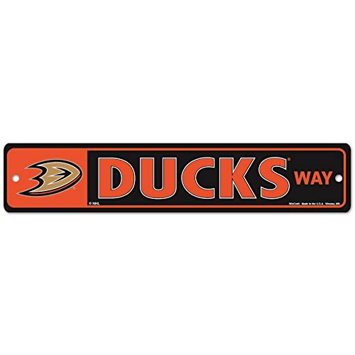 WinCraft NHL Anaheim Ducks 34166010 Street/Zone Sign, 4.5