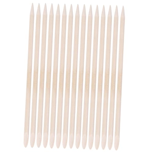 HAPINARY 50 Pack Fingernail Dead Skin Remover Orange Wood Stick Cuticle Pusher Cleaner Nail Art Tools