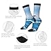 XZDWPY Jumping up dolphins Unisex Mid-Calf Socks 2 Black-1 Polyester Skin-Friendly Moisture-Wicking Fashionable Crew Socks