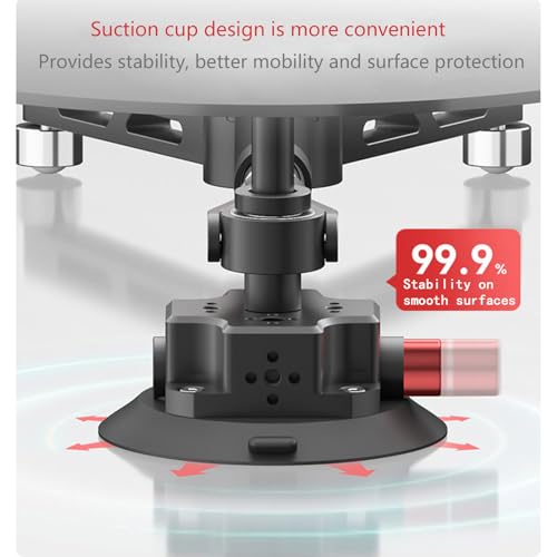 Image of Foldable Panoramic Rotating Shooting Platform,Rotating Camera Slider 360 Photo Booth Professional Video Equipment Video Rotating Platform for Filmmakers Videographers