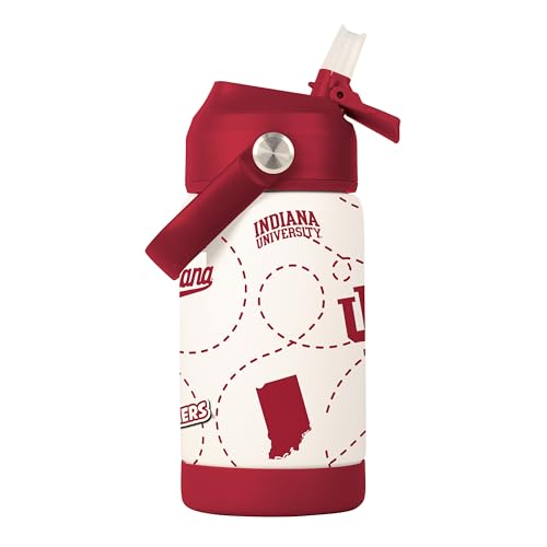 Image of Logo Brands NCAA Mascot Stainless-Steel Kids Bottle -Soft Silicone Mouthpiece, Easy To Carry, Kid-Friendly Design- Great For School & On-The-Go