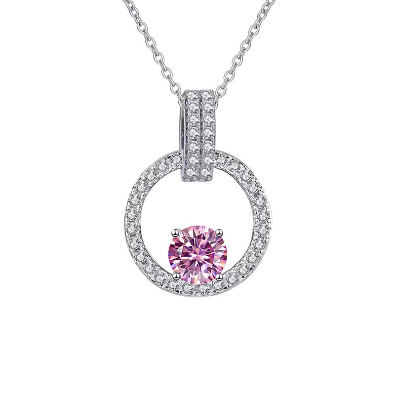 Pendentif pour les femmes moissanite argent 925 collier argent