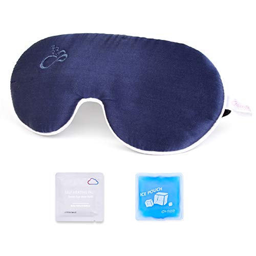 alittlecloud Warm/Cold Steam Silk Eye Mask for Women and Men,Moist Heating and Ice