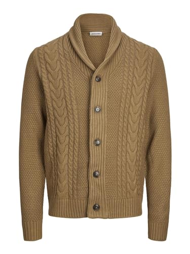 Image of JACK & JONES Men Acrylic Blend Collared Neck Casual Sweater