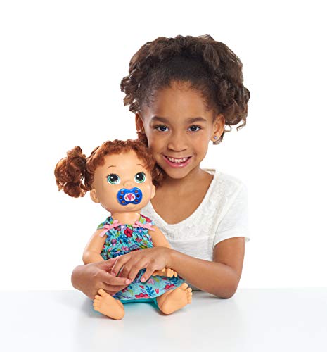 Baby Alive Single Outfit Set for Baby Dolls (Doll Sold Separately), Teal and Floral Print Blouse and Play Pacifier - Image 2