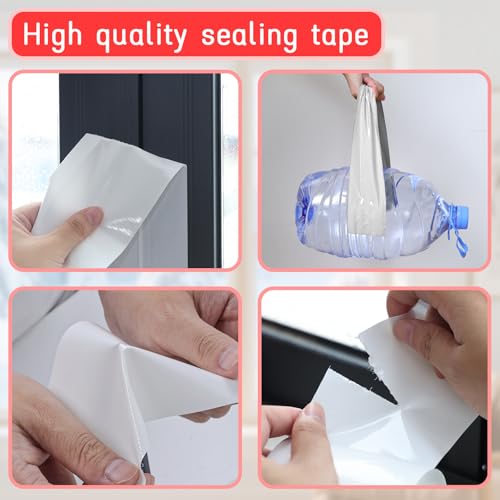 Image of Window Sealing Tape, Window AC Insulation Tape, White 3 Inch x 65 FT