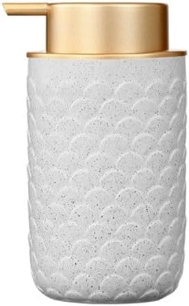 Kitchen Soap Dispenser Small Soap Dispenser for Bathroom and Kitchen Modern Striped Style Hand Soap Shower Gel Dispenser with Pump Bathroom Soap Dispenser(B)