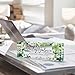 Custom Name Plate for Desk | Personalized Desk Name Plate | Personalized Boss Employee Appreciation Gifts | Acrylic Name Plate Office Desk Accessories (B-Green Flower)