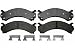 ACDelco 17D909CH Professional Ceramic Rear Disc Brake Pad Set