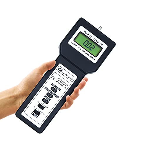 Image of Electronic Digital Force Gauge (Range: 20Kg) for Tension Spring | Peel Testing | Push Pull Force Gauge | Compression Spring | Alongwith Factory Calibration Certificate | Model: FG- 20KG