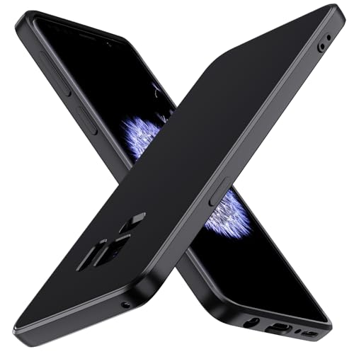 iVoler Cover in Silicone per Samsung Galaxy S9 con Protezione Della Fotocamera, Ultra Sottile Custodia in TPU Morbida Anti-Graffio Antiurto Protettiva Case, Nero