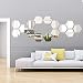 Shappy 15 Pieces Removable Acrylic Mirror Setting Wall Sticker Decal for Home Living Room Bedroom Decor (Hexagon, 15 Pieces)