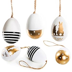 Logbuch-Verlag Elegante Oster-Anhänger, 6er Set