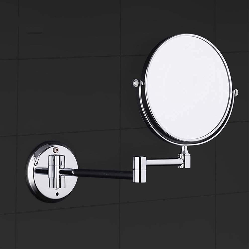 Miroir de bain extensible chromé pour réussir votre maquillage matinal