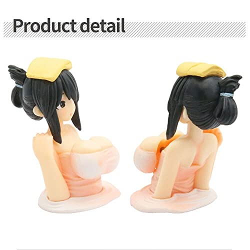 Gofidin 2 Pcs Chest Shaking Car Ornaments, Sexy Figure Car Decor Car Dashboard Decorations Kawaii Action Figure Beauty Doll Car Center Console Sculpture Model #TOP1