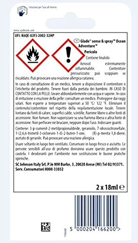 Glade Sense & Spray Doppia Ricarica, Profumatore